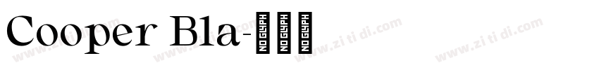Cooper Bla字体转换